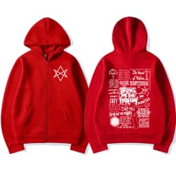 BringMe TheHorizon Zipper Hoodies BMTH Heavy Metal Rock Band Zip Up Hooded Sweatshirts Men Women Casual Oversized Hoodie Jackets