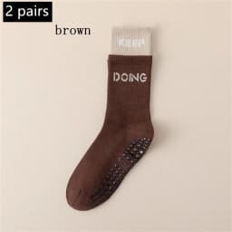 1/2/4/6 Pairs of Yoga Socks Female Medium Length Socks Pure Cotton Anti Slip Silicone Indoor Pilates Women's Sports Sock 2025new