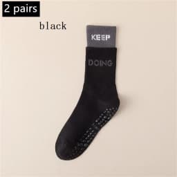 1/2/4/6 Pairs of Yoga Socks Female Medium Length Socks Pure Cotton Anti Slip Silicone Indoor Pilates Women's Sports Sock 2025new