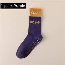 1/2/4/6 Pairs of Yoga Socks Female Medium Length Socks Pure Cotton Anti Slip Silicone Indoor Pilates Women's Sports Sock 2025new