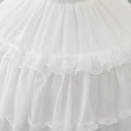 Lace Short Crinoline Bubble Skirt Wedding Dress Crinoline Everyday Maid Dress Black and White Optional Yarn Support