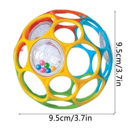 Soft Baby Grasping Ball Rattles with Bell Ball Early Education Educational Sensory Toy Random Color)