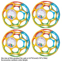 Soft Baby Grasping Ball Rattles with Bell Ball Early Education Educational Sensory Toy Random Color)