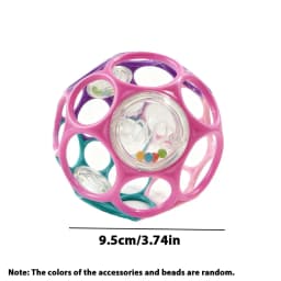 Soft Baby Grasping Ball Rattles with Bell Ball Early Education Educational Sensory Toy Random Color)