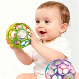 Soft Baby Grasping Ball Rattles with Bell Ball Early Education Educational Sensory Toy Random Color)
