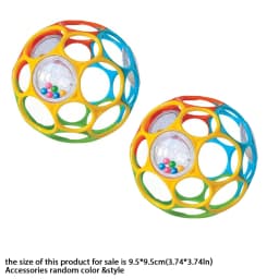 Soft Baby Grasping Ball Rattles with Bell Ball Early Education Educational Sensory Toy Random Color)