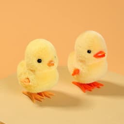 1pc Jumping Chicken Duck Toy, Simulation Plush Jumping Duck Interactive Toy, Small Animal, Birthday Gift
