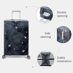 Luggage Cover Thick Elastic Luggage Protective Covers Print Wreath Series for 18-32 Inch Suitcase Covers Travel Accessories