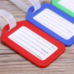 1-10PCS Luggage Tag Boarding Shipping Plastic Baggage Tags Travel Accessory Women Men Suitcase ID Address Name Holder Bag Label