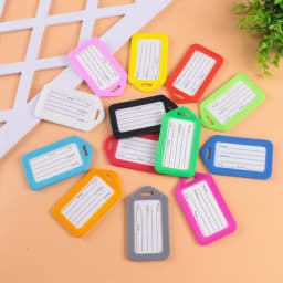 1-10PCS Luggage Tag Boarding Shipping Plastic Baggage Tags Travel Accessory Women Men Suitcase ID Address Name Holder Bag Label