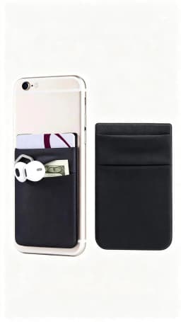 Phone Card Sticker Fashion Elastic Cloth Mobile Cell Phone Card Holder Money Clip Wallets Credit ID Cardholder Adhesive Pocket