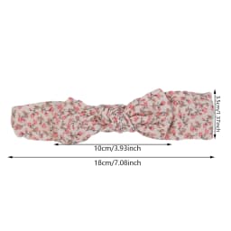 5Pcs/Set Solid Muslin Cotton Linen Baby Headband Elastic Rabbit Ear Hair Band Infant Girl Turban Headwraps Stretch Accessories