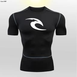 New Men's Sports T-Shirt Quick Drying Breathable Fitness Gym Running Tops Short Sleeved Comprehensive Fighting Rashguard MMA