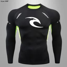 New Men's Sports T-Shirt Quick Drying Breathable Fitness Gym Running Tops Short Sleeved Comprehensive Fighting Rashguard MMA