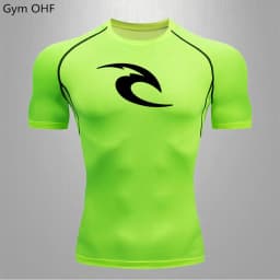 New Men's Sports T-Shirt Quick Drying Breathable Fitness Gym Running Tops Short Sleeved Comprehensive Fighting Rashguard MMA