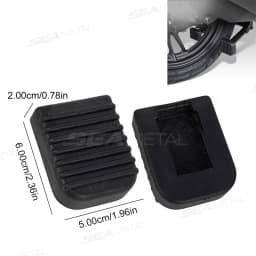 SEAMETAL Motorcycle Footrest Pad Soft Rubber Pad For Scooter Base Plate Anti-slip Pads Motorcycle Base Bracket Extension Foot