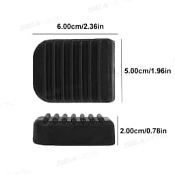 SEAMETAL Motorcycle Footrest Pad Soft Rubber Pad For Scooter Base Plate Anti-slip Pads Motorcycle Base Bracket Extension Foot