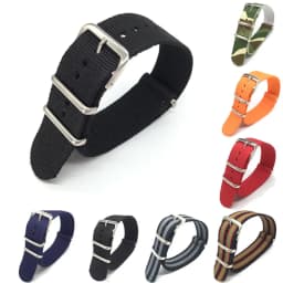Sport Nylon Band for Women&Men Watch Strap 18mm 20mm 22mm Army Sport Strap Fabric Nylon Watch Band Buckle Belt