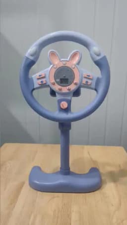 Electric Simulated Driving Steering Three-Dimensional Portable Wheel Copilot Toy Light And Sound Educational Children's Gifts