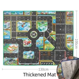 Baby Play Mat Road Map for Kids Cartoon Plastic Thin Traffic Rug Little Boys Girls Toys Playmat Babies Playing Educational Mat