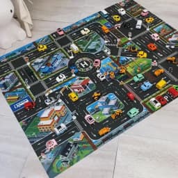 Baby Play Mat Road Map for Kids Cartoon Plastic Thin Traffic Rug Little Boys Girls Toys Playmat Babies Playing Educational Mat
