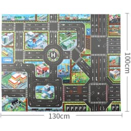 Baby Play Mat Road Map for Kids Cartoon Plastic Thin Traffic Rug Little Boys Girls Toys Playmat Babies Playing Educational Mat