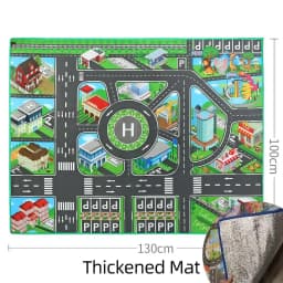 Baby Play Mat Road Map for Kids Cartoon Plastic Thin Traffic Rug Little Boys Girls Toys Playmat Babies Playing Educational Mat