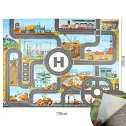 Baby Play Mat Road Map for Kids Cartoon Plastic Thin Traffic Rug Little Boys Girls Toys Playmat Babies Playing Educational Mat