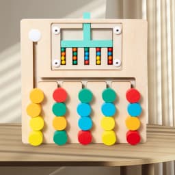 Four color walking double-sided game chess, children's logical thinking training, Montessori early education puzzle toys for you