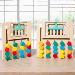 Four color walking double-sided game chess, children's logical thinking training, Montessori early education puzzle toys for you