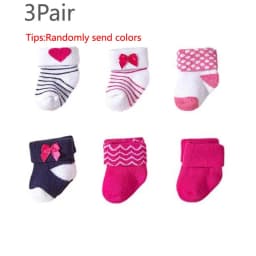 3Pair/lot new girls' warm socks for autumn and winter