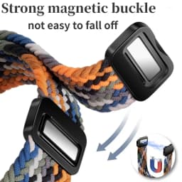 Magnetic Braided Nylon Loop Band for Xiaomi Redmi Watch 6 Active 6 Lite 6 5 4 Strap Sports Bracelet Mi Band 10 Pro 9 Pro 8 Pro