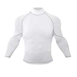 Cody Lundin Mock Neck Men Compression Long Sleeve Fitness Shirt Grappling Boxing Jersey, MMA Jitsu BJJ Rash Guard With Anti Slip