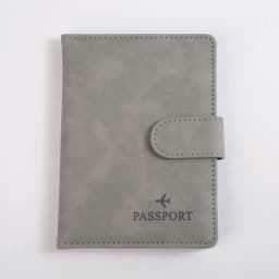 Leather Passport Holder Covers Case Waterproof Travel Credit Card Wallet Cute Passport Book for Women/Men Buckle Passport Cover