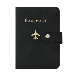 Leather Passport Holder Covers Case Waterproof Travel Credit Card Wallet Cute Passport Book for Women/Men Buckle Passport Cover