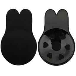 Women push up bras self adhesive silicone strapless invisible bra reusable sticky breast lift tape rabbit nipple cover bra pads