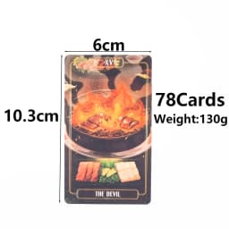 10.3*6Cm Gourmet Tarot Deck 78Pcs Divination Fate Tarot Oracle Cards Party Entertainment Board Game Cards