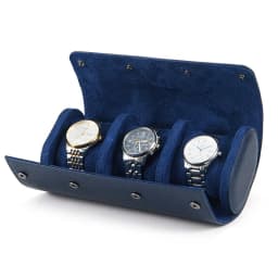 Embers Green Luxury Watch Roll - 1/2/3 Slot Genuine Leather Watch Storage Travel Case for Rolex Patek Philippe Watch Gift Box