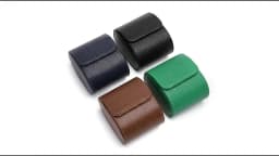 Embers Green Luxury Watch Roll - 1/2/3 Slot Genuine Leather Watch Storage Travel Case for Rolex Patek Philippe Watch Gift Box
