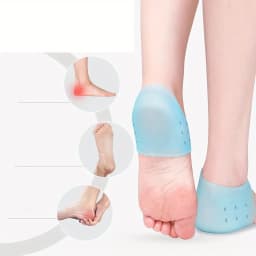 Gel Silicone Skin-Softening Silicone Heel Protectors Heel Cups Spurs Cracked Heel Sleeve Socks Feet Care Skin Repair Cushion New