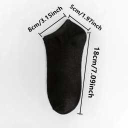 10 pairs/Men's Socks Spring/Summer Thin, Breathable, Soft Polyester Cotton Socks Black Casual Business Ankle Socks Boat Socks Si
