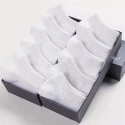 10 pairs/Men's Socks Spring/Summer Thin, Breathable, Soft Polyester Cotton Socks Black Casual Business Ankle Socks Boat Socks Si