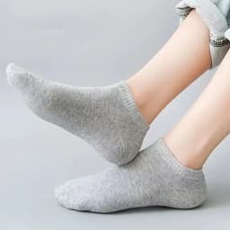 10 pairs/Men's Socks Spring/Summer Thin, Breathable, Soft Polyester Cotton Socks Black Casual Business Ankle Socks Boat Socks Si