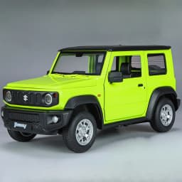 1:24 Suzuki Jimny Car Model Toys Alloy Diecast SUV 4 Doors Opened Pull Back Sound Light Shock Absorption Ornament Vehicles Gifts