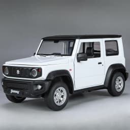 1:24 Suzuki Jimny Car Model Toys Alloy Diecast SUV 4 Doors Opened Pull Back Sound Light Shock Absorption Ornament Vehicles Gifts