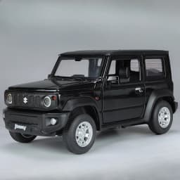 1:24 Suzuki Jimny Car Model Toys Alloy Diecast SUV 4 Doors Opened Pull Back Sound Light Shock Absorption Ornament Vehicles Gifts