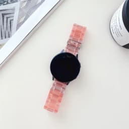 Transparent strap for Samsung Galaxy watch 7/6/5/pro/4/classic/Active 2 20mm/22mm Glacier link bracelet huawei gt 2-3-pro-4 band