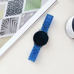 Transparent strap for Samsung Galaxy watch 7/6/5/pro/4/classic/Active 2 20mm/22mm Glacier link bracelet huawei gt 2-3-pro-4 band