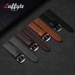 Vintage Leather Watch Strap 18mm 20mm 22mm 24mm Universal Bracelet Business Black Brown Grey Watchband Belt Accessories