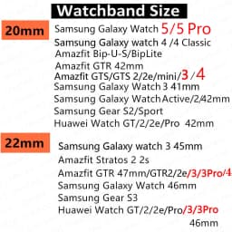 20mm 22mm strap For Samsung Galaxy watch 7 6/4 classic/5 Pro/Active 2/Gear S3 Silicone bracelet Huawei watch GT 2/2e/3 Pro band